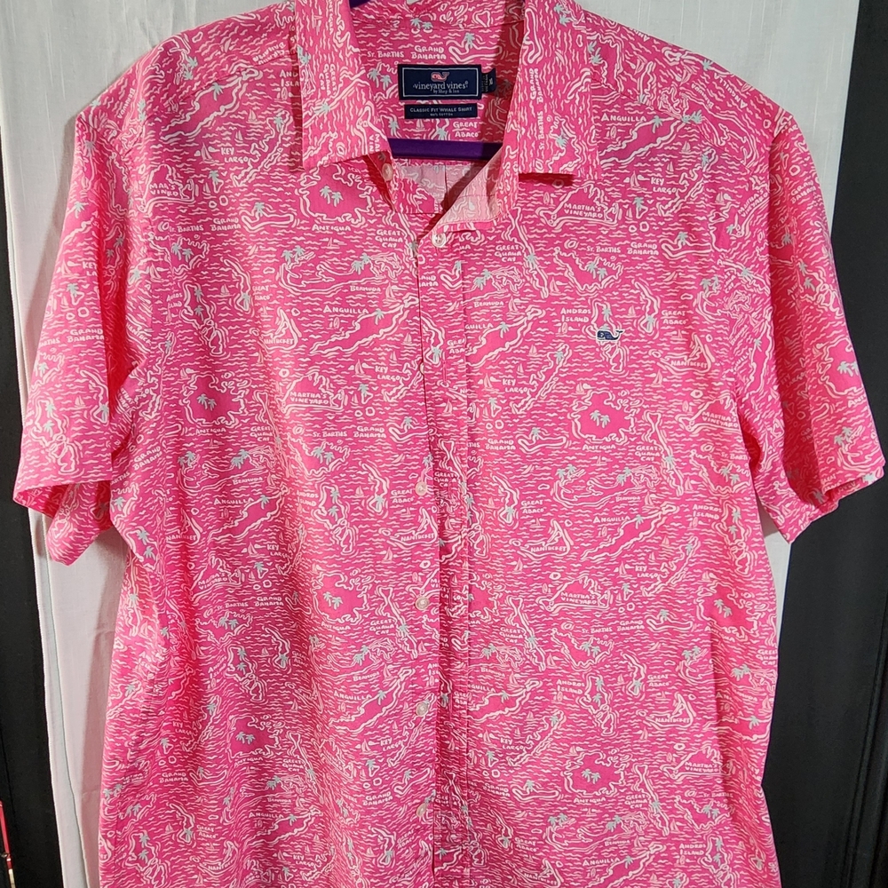 Men's Pink Patterned Shirt